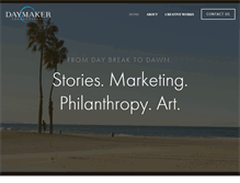 Tablet Screenshot of daymakerproductions.com